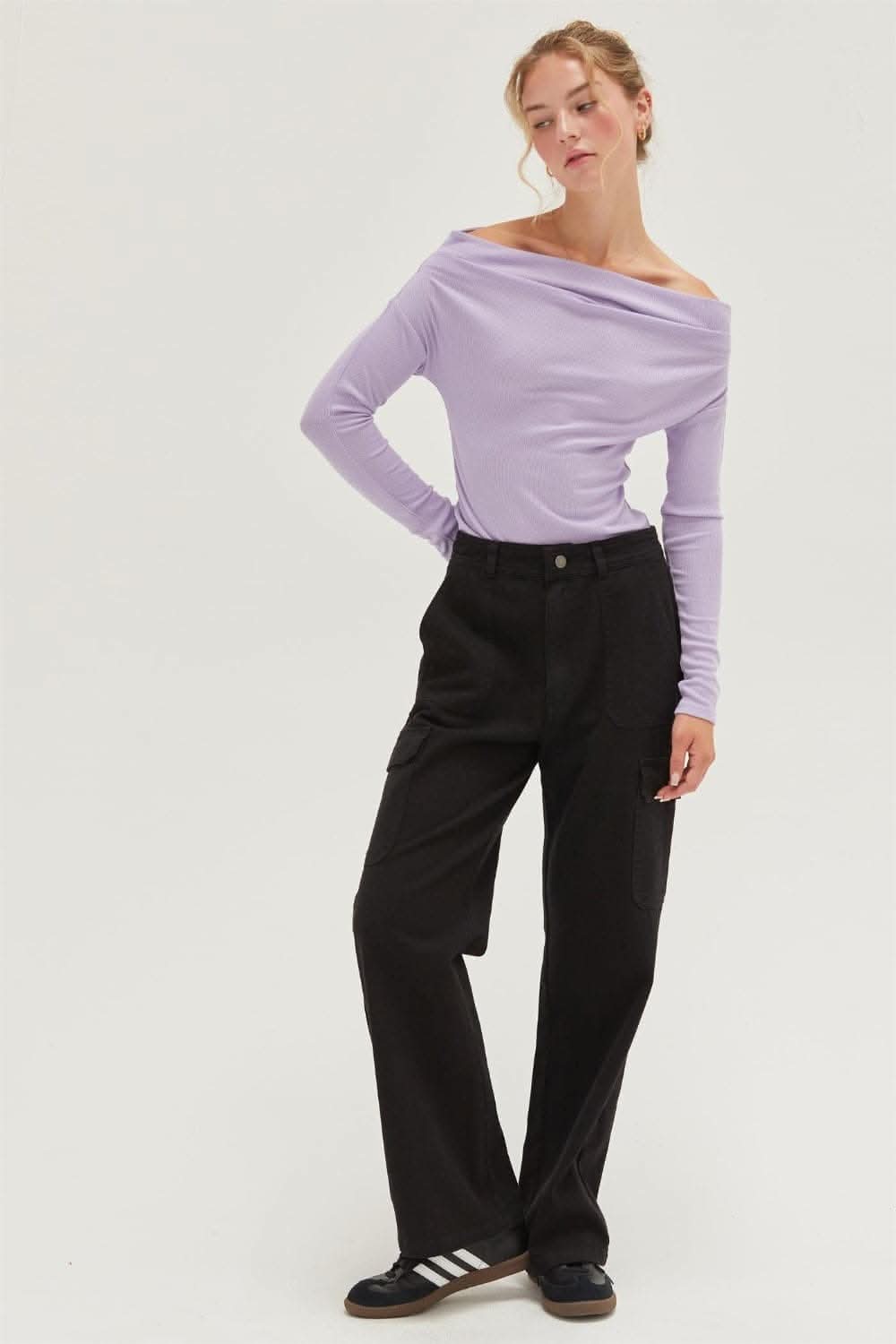 HYFVE off-shoulder ribbed top - Love Salve